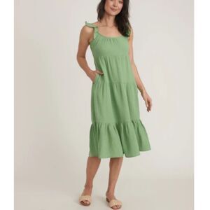 Marine Layer Green Midi Dress NWT